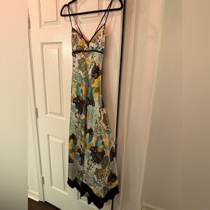 Floral Maxi Dress with Spaghetti Straps